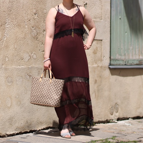 H&M Lace and Chiffon Maxi Dress - Picture 2 of 9